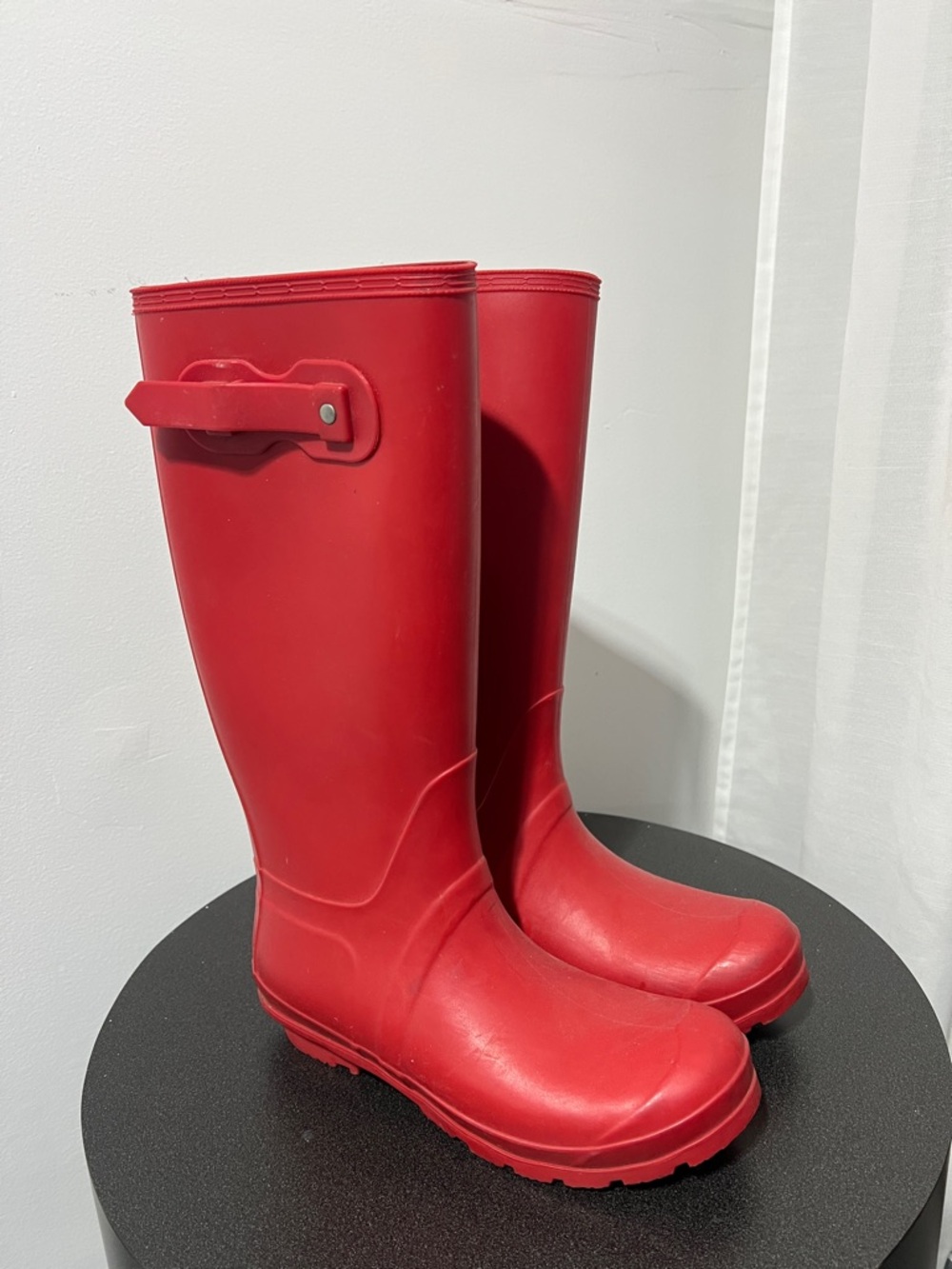 Capelli of New York Red Tall Waterproof Rain Boots